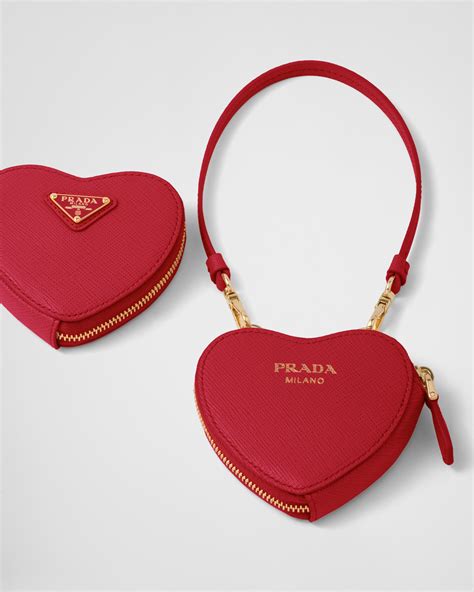 prada mini pouch red